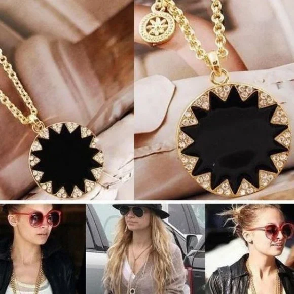 House of Harlow 1960 design Sunburst Starburst Necklace - Picture 3 of 6